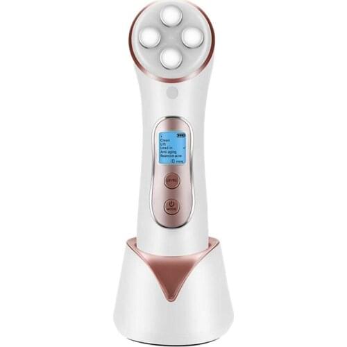 EMS Facial Massager LED Phototherapy Machine Deep Cleansing Facial Massager Anti-Wrinkle RF Heating Beauty Spa Equipment