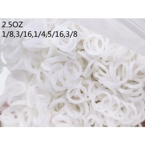 5000Pieces/Bag Dental Clear Orthodontic Elastics Rubber Bands Ties 2.5OZ