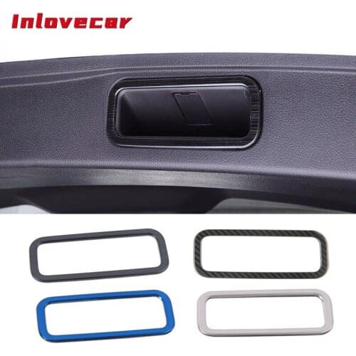 For Haval F7 F7X 2018 2019 2020 Car Rear Tail Door Bowl Cover Trim Trunk Handle Frame Sticker Exterior Accessories 1pcs