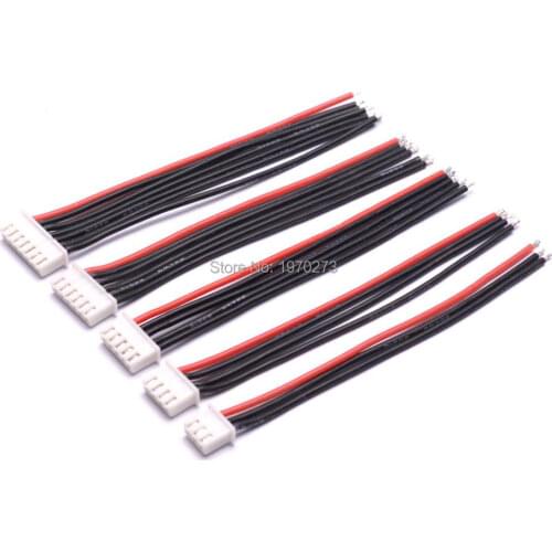 10pcs RC Lipo battery balance charger plug 2s 3s 4s 5s 6s cable for RC Helicopter 10cm 100mm
