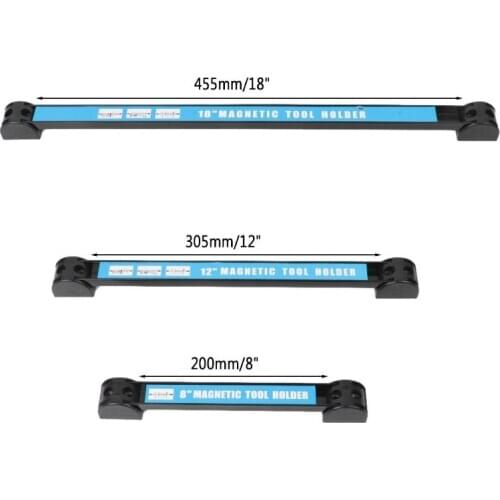 2020 High Quality 8" 12" 18" Magnetic Tool Holder Bar Organizer Storage Rack Knife Wrench Pliers Drop Ship