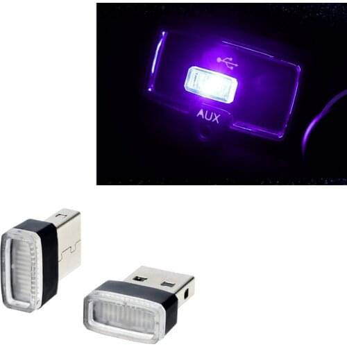 Car-Styling USB Atmosphere LED Light Auto Accessories For Renault Koleos Clio Scenic Megane Duster Sandero Captur Twingo
