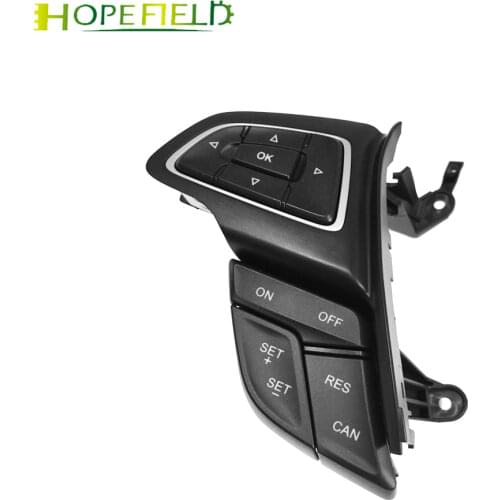 Car Cruise Control Bluetooth Switch Steering Wheel Volume Music Audio Button Accessories For Ford Ecosport plus 2018 titanium