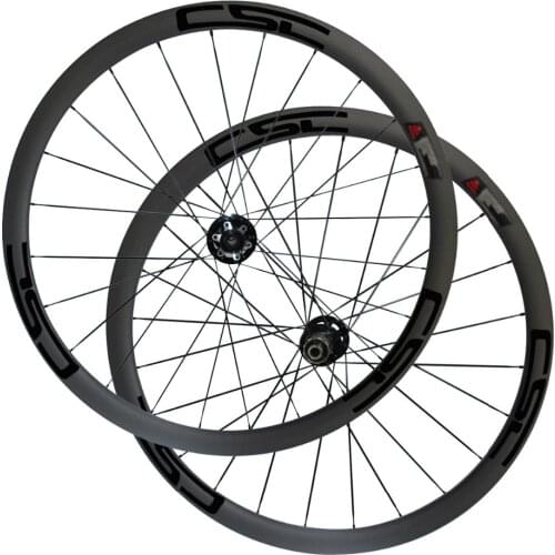 CSC cyclocross Disc brake novatec D791SB D792S hub carbon wheelset 40mm depth 25mm wide clincher 700C sapim No braking surface