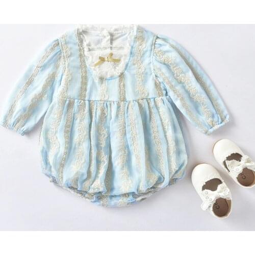 Baby Girl Bodysuit New Born Lace Overalls Baby Clothes Long Sleeve Girls Romper Jumpsuit Infant Newborn Gifts Birthday Party