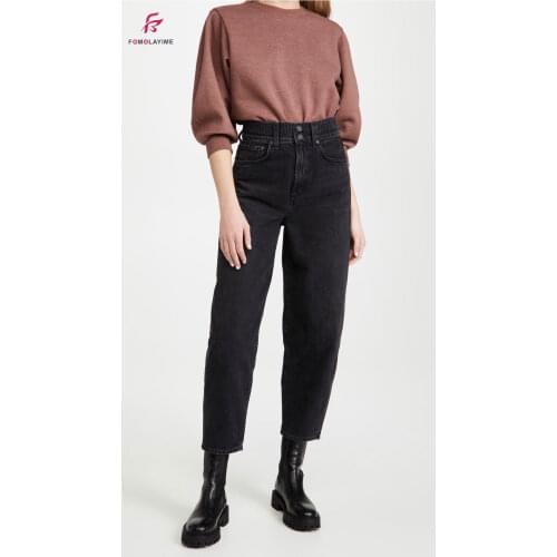 Fomolayime Womens High Jeans