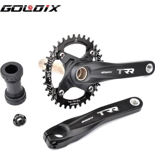 GOLDIX Mtb Kurbel 170mm Fahrrad Kettenblatt 30T 32T 34T 36T 38T Schmale Breite Bike MTB Crown SRAM SHIMANO Deore Mtb Parts