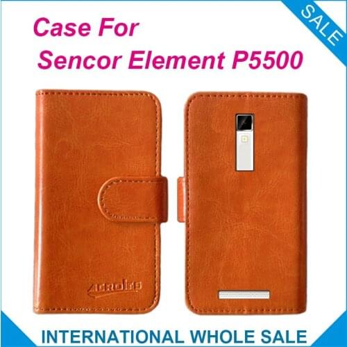 Hot!In stock Element P5500 Case 6 Colors Factory Price ,High Quality Leather Exclusive Cover for Sencor Element P5500 Tracking