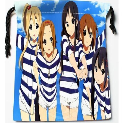 New Don't Say Lazy printed storage bag 18*22cm Satin drawstring bags Compression Type Bags Customize your image gifts