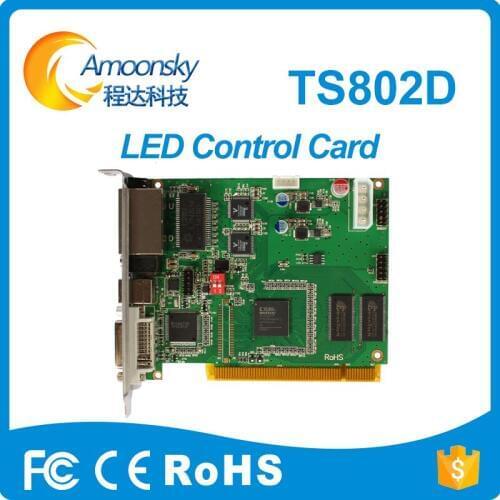 Linsn led display control system linsn ts802d sending card for led screen tv curved led screen connect computer