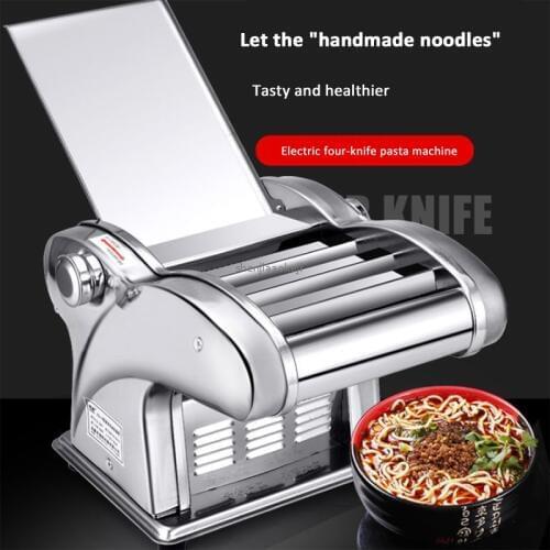 Pressing flour machine home electric automatic pasta machine stainless steel noodle cutting dumpling skin machine for restaurant