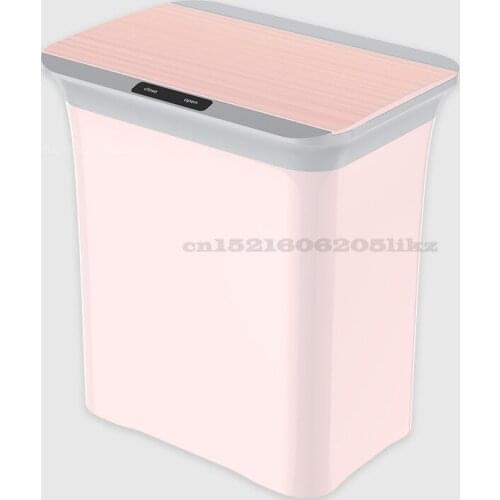 15L Intelligent Sensor Trash Can Kitchen High-capacity Auto Close Waste Bins 30 Cm Auto Sensing Household Storage Bucket