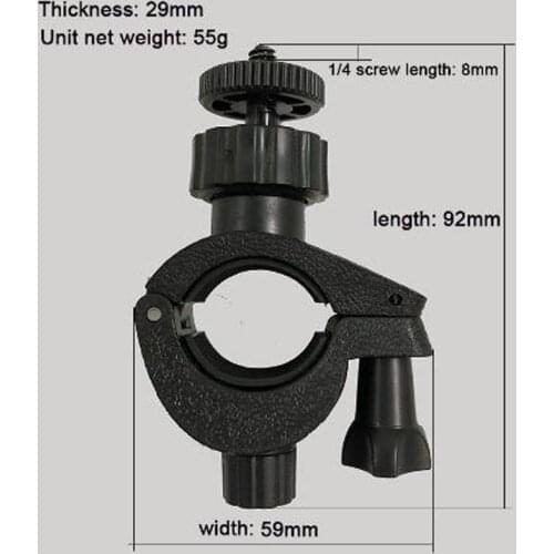 Bike Clamp Camera Accessories Handle Outdoor Motorcycle Bracket Bicycle Mount Clip Stand Holder Portable