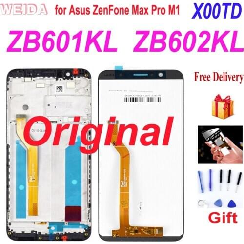 5.99" AAA+ LCD for Asus ZenFone Max Pro M1 ZB601KL ZB602KL LCD Display Touch Screen Digitizer Assembly with Frame X00TD Tools