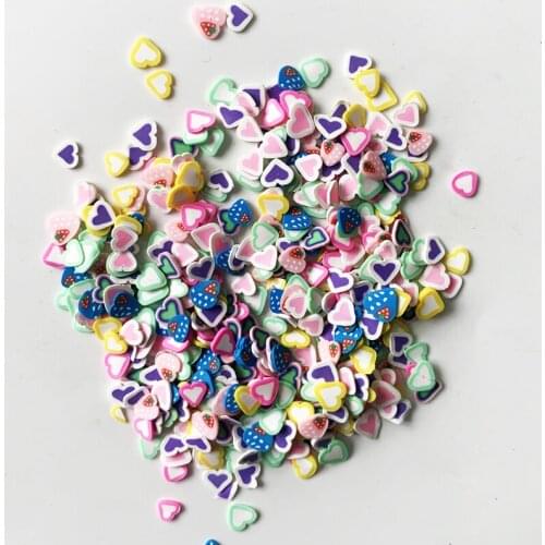 100G 3D Nail Art Canes Clay Fruit Slices Nails Stickers, 5000- 10000 Pieces Slice Nail Supplies Slime Beads Acrylic Nail Decals