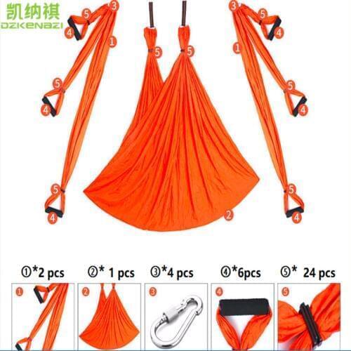 250 x 150 CM/PCS 210T Polyester Taffeta Yoga Hammock Swing Latest Multifunction Anti-gravity Yoga belts for yoga training