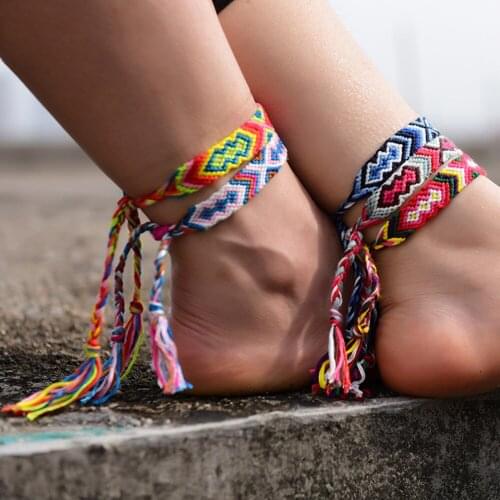 5Pcs/Lot Fashion Friendship Anklets for Women Beach Barefoot Trendy Boho Foot Jewelr Handmade Bracelet on the Leg Chain 2021 New