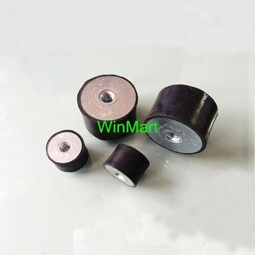 5pcs M10 50*50mm Double end Female Thread Rubber damper crash pad