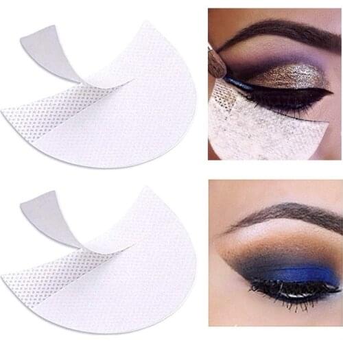 50/100Pcs Eyeshadow Pads Stencils Professional Eyeshadow Shield Eyelash Extension Papaer Patches for Eye Makeup Supplies
