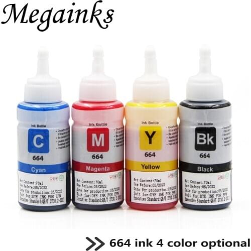 664 Universal Office dye for Epson L100 L110 L120 L132 L210 L222 L300 L312 L355 L350 L362 L366 L550 L555 L566 L800 L801 L1800