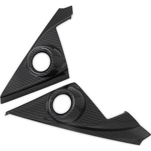 ABS Carbon Fiber Interior Front Door Speaker Window a Pillar Cover Trim for Honda Civic 2016-2019 Sedan 10Th Gen 2-Pc