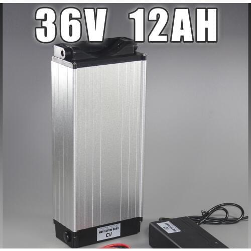 Electric bike battery 36V 12Ah rear rack ebike battery