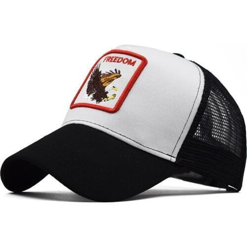 New Best selling men and women hats spring outdoor sports caps animal embroidery net hat baseball hat hip hop cap