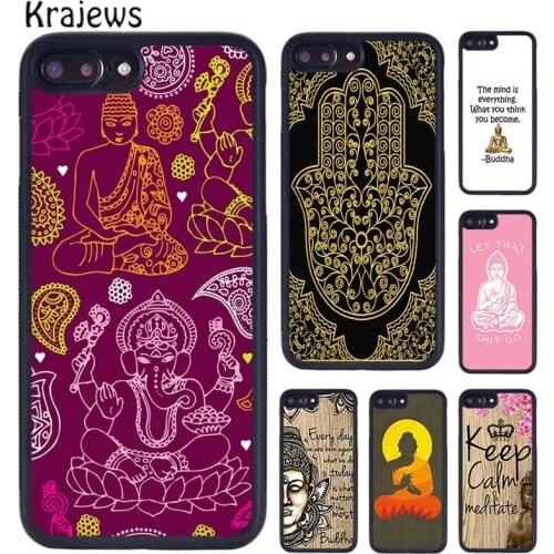 Krajews Buddha Hamsa Evil hand Magic Phone Case Cover For iPhone 5s 6s 7 8 plus X XR XS 11 12 pro max Samsung Galaxy S8 S9 S10