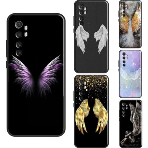 Fantasy Angel Girl Wings For Xiaomi Mi 11 Lite Note 10 Mi 10T Pro 11 Ultra Phone Case For POCO F3 F2 F1 M3 X3 Pro