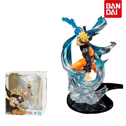 Bandai Naruto Anime Figure Figuarts Zero Bondage Uzumaki Naruto Rasengan Scene Genuine Model Collection Decoration Children Toy