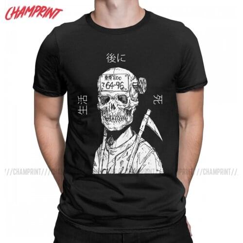 Men Ebisu Dorohedoro T Shirts Anime Kaiman 100% Cotton Tops Awesome Short Sleeve Round Collar Tee Shirt 4XL 5XL 6XL T-Shirts