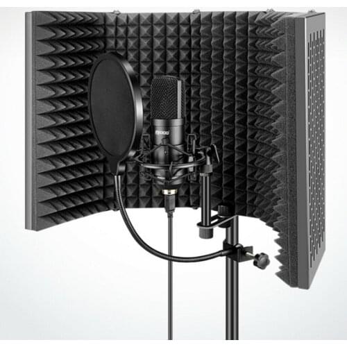 Professional Studio Recording Microphone Isolation Shield Filter Screen