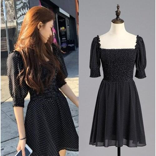 JIANLAIMENG Summer Polka Dot Dresses