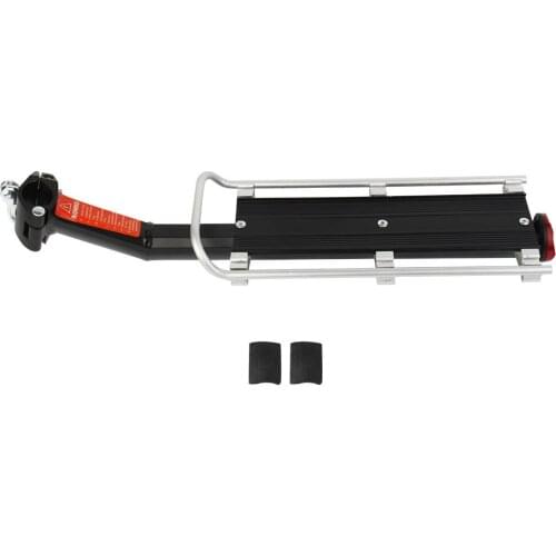 Quality Aluminium Alloy Bike Rack Seat Bag Luggage Carrier Rear Racks Reflector Bicycle Tail Light For Road Bike Mountain Bike