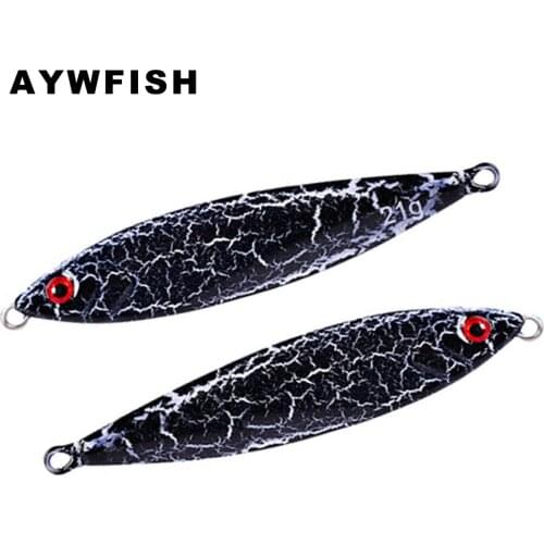 AYWFISH Lead Fish 14G / 21G / 30G Vivid 3D Eyes Artificial Lure Saltwater Jigging Metal Handmade Bait For Trout Bass Shad Tackle
