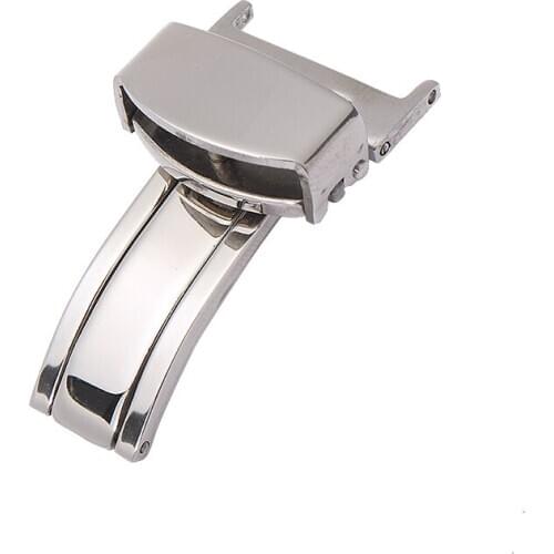1pcs 14/16/18/20mm Watch Band Leather Deployment Buckle Stainless Steel Folding Clasp Buckle For Watch Wristband