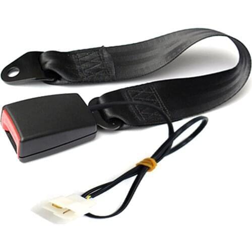 7/8" Camlock Car Seat Belt Buckle Padding Socket Plug Connector with Warning Cable