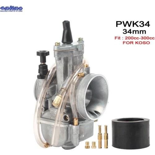 Universal PWK 28 30 32 34 mm Motorcycle Carburetor For KOSO Carburador With Power Jet For Racing Motor Engine Dirt Bike MX