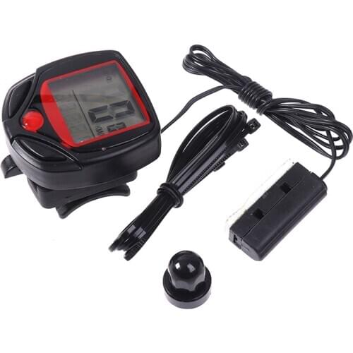 Bike Computer With LCD Digital Display Waterproof Bicycle Odometer Speedometer Cycling Stopwatch Riding Accessories Tool