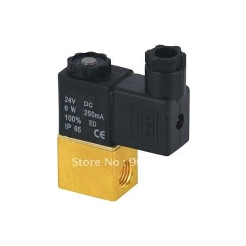 High Quality 1/4'' 2V025-08 2 Position 2 Way Solenoid Miniature Valve Brass