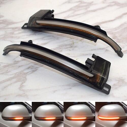 2pcs LED Car Dynamic Turn Signal LED Blinker Side Mirror light for Audi A4 A5 B8.5 RS5 RS3 A3 8P B8 Q3 S4 A4L S5 S6 A6L C6