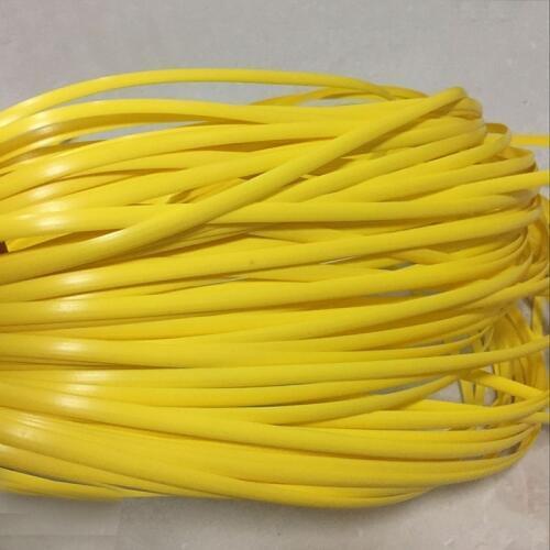 500g Yellow flat synthetic rattan weaving material plastic rattan for knit and repair chair table synthetic rattan