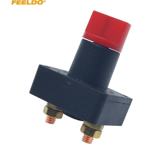 FEELDO Auto 100A Battery Isolator Switch Disconnect Power Cut Off Kill Switches For Car Truck RV Boat Accessories