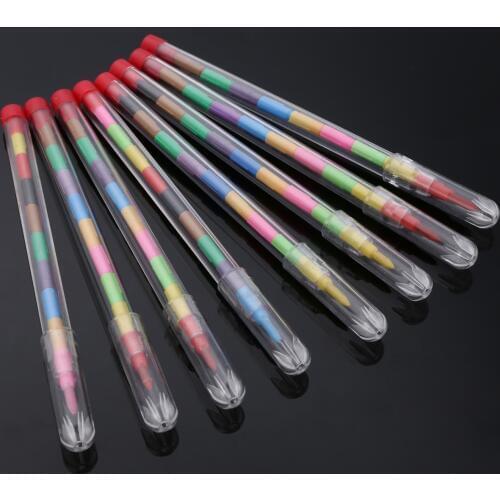 24pcs/lot Swap Point Drawing Crayons DIY Crayon Pencil Drawing Pencil Set for Kid Children Party Loot Bag Fillers Party Supplies