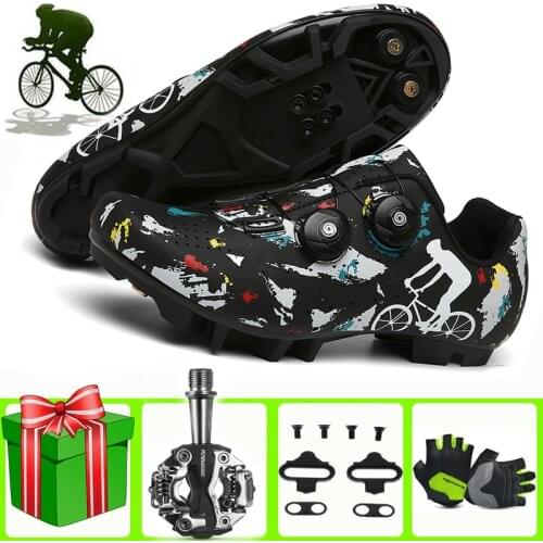 Cycling Shoes Sapatilha Ciclismo Mtb Men Sneakers Black Mountain Bike Breathable Triathlon Bike Bicycle Mens Sports Bicicleta