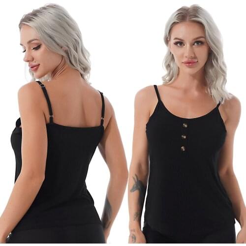 Pregnant Women Tank Top Maternity Nusring Breastfeeding Tops Sleeveless Button Breastfeeding Strap Blouses Top Pregnancy Clothes
