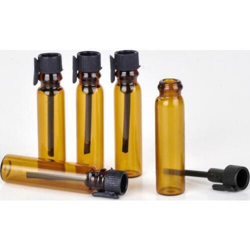 Refillable Amber 1ML ROLL ON fragrance PERFUME GLASS BOTTLES ESSENTIAL OIL Bottle Perfume Bottles LX5929