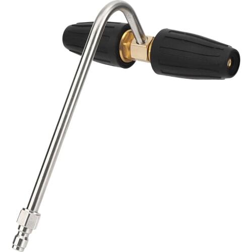 High Pressure Washer Double Rotating Turbo Nozzle 1/4" Patios Farm Cleaning Accs Parts