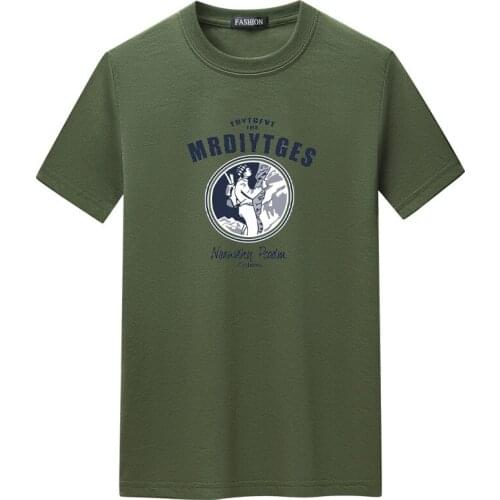 2021 Summer New Loose S-5xl Casual Elastic Lazy Style O-neck Cotton Simple Cotton Men Sports Short Sleeve T-shirt Free Shipping