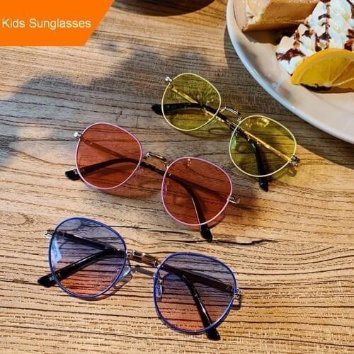 MYT_0185 New Round Kids SunGlasses Baby Sun Glasses Girls And Boy Retro Solid Glasses Vintage Baby Oculos simple Eyewear UV400